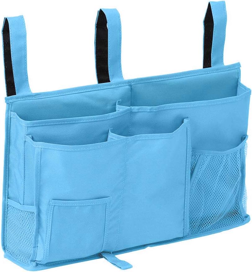 Sugaroom Bedside Storage Caddy, Bunk Bed Organizer Bed Storage Pocket Bedside Organizer Hanging Bed Storage Caddy for College Dorm Room, Hospital Bed Rails, Baby Bed, Camp