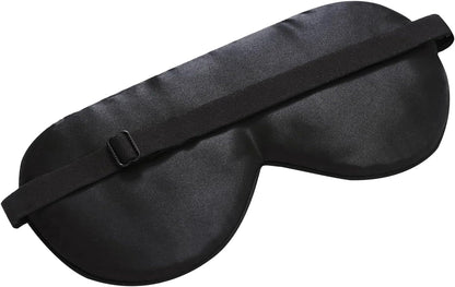ALASKA BEAR Wraparound Style Organic Cotton Eye Mask with Padded Nose, Big Wide Headband and Large Coverage Ear Muff Sleeping Mask with Bottom Flap for Full Blackout, Dark Grey