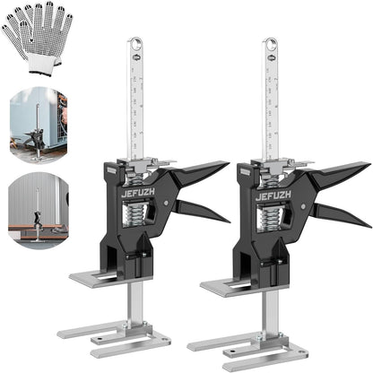 Labor Saving Arm Jack 2 Pack, Load-Bearing 440 lb Multi-Function Height Adjustment Lifting Device, Hand Furniture Lifter Tool, Furniture Jack for Lifting Door Furniture, Wall Tile Positioning