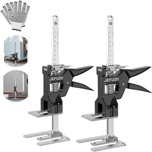 Labor Saving Arm Jack 2 Pack, Load-Bearing 440 lb Multi-Function Height Adjustment Lifting Device, Hand Furniture Lifter Tool, Furniture Jack for Lifting Door Furniture, Wall Tile Positioning