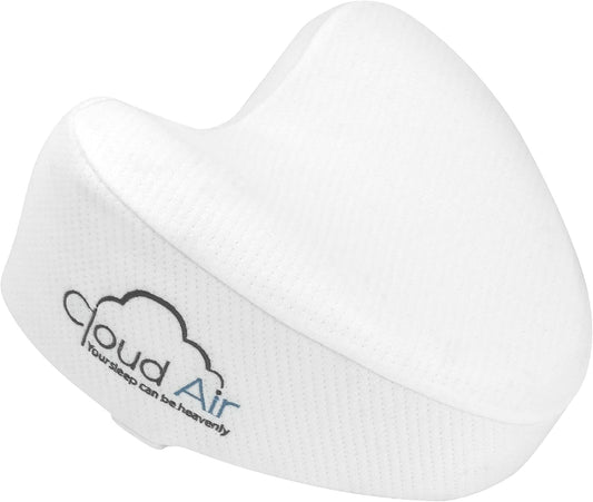 Vaunn Medical Cloud Air Side Sleeper Memory Foam Knee Pillow and Leg Positioner Cushion to Soothe Back, Leg and Hip Discomfort