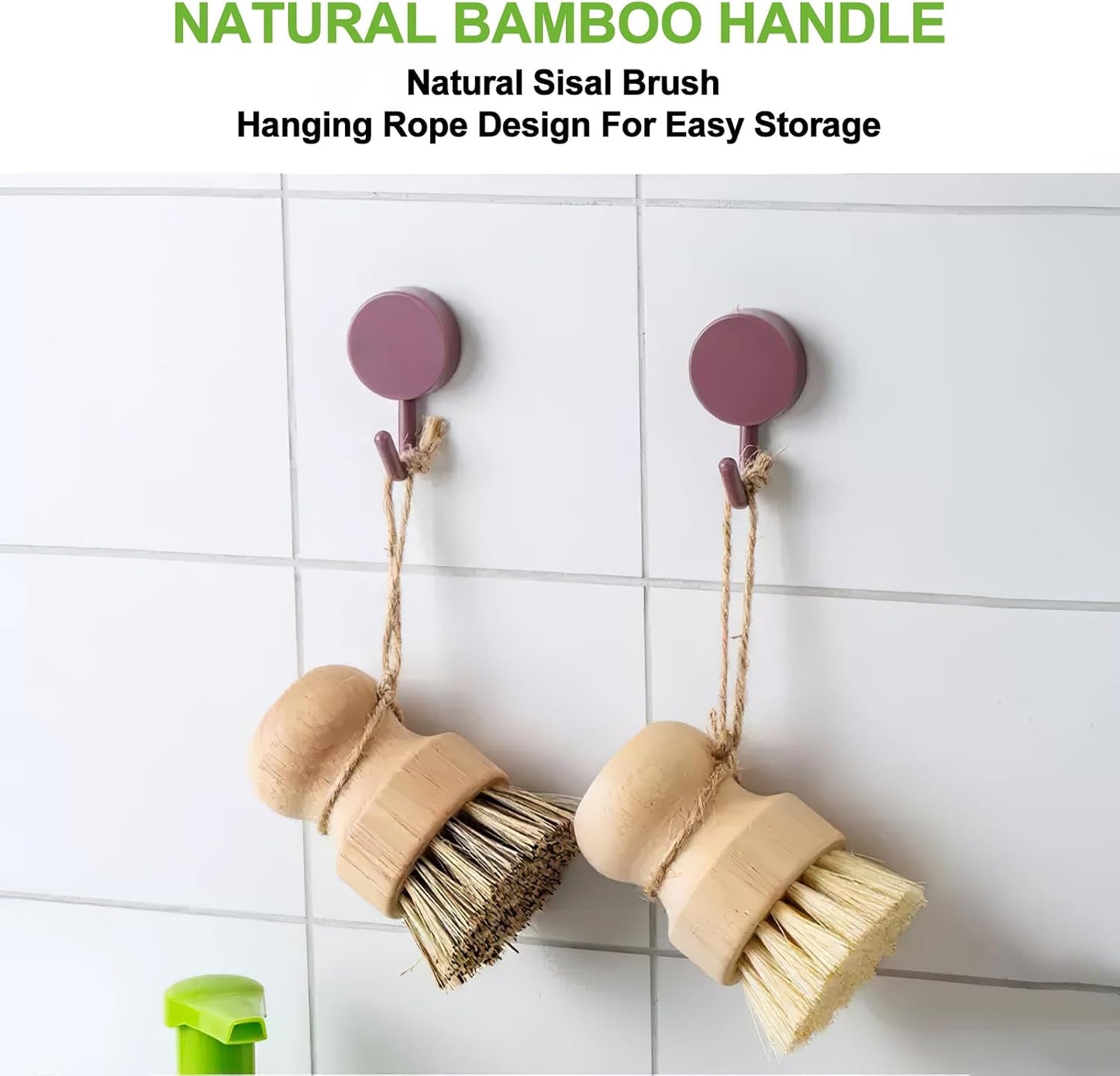 12Pcs Crevice Cleaning Brush Set, Hard Bristle Multi-Purpose Household Cleaning Tools for Kitchen Bathroom Tile Grout Window Track, Bamboo Pot Brush + Copper Wire Brush + Scraper