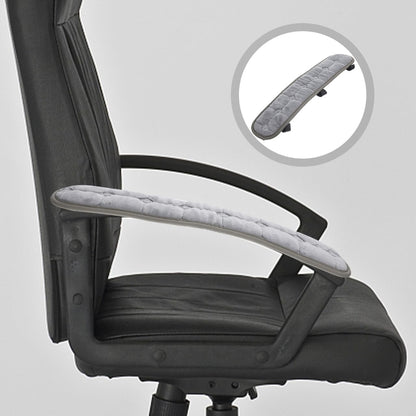 Angoily Office Chair Armrest Covers, 2Pcs Office Removable Arm Rest Covering, Gaming Computer Elastic Chair Armrest Desk Comfy Seat Hand Rest Protector for Home and Work Replacement (Grey)