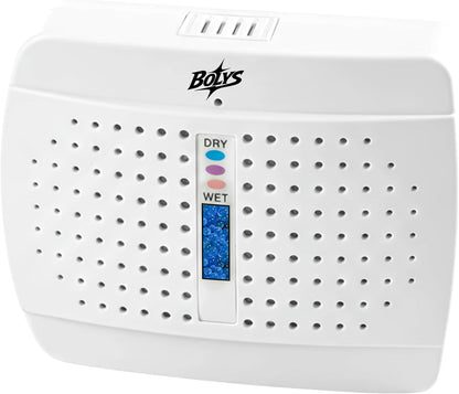 Mini Dehumidifier for Small Spaces – Rechargeable Silica Gel Dehumidifier – Reusable Moisture Absorber for Closet, Wardrobe, Drawer, Car, RV & Storage – Cordless Use After Charging