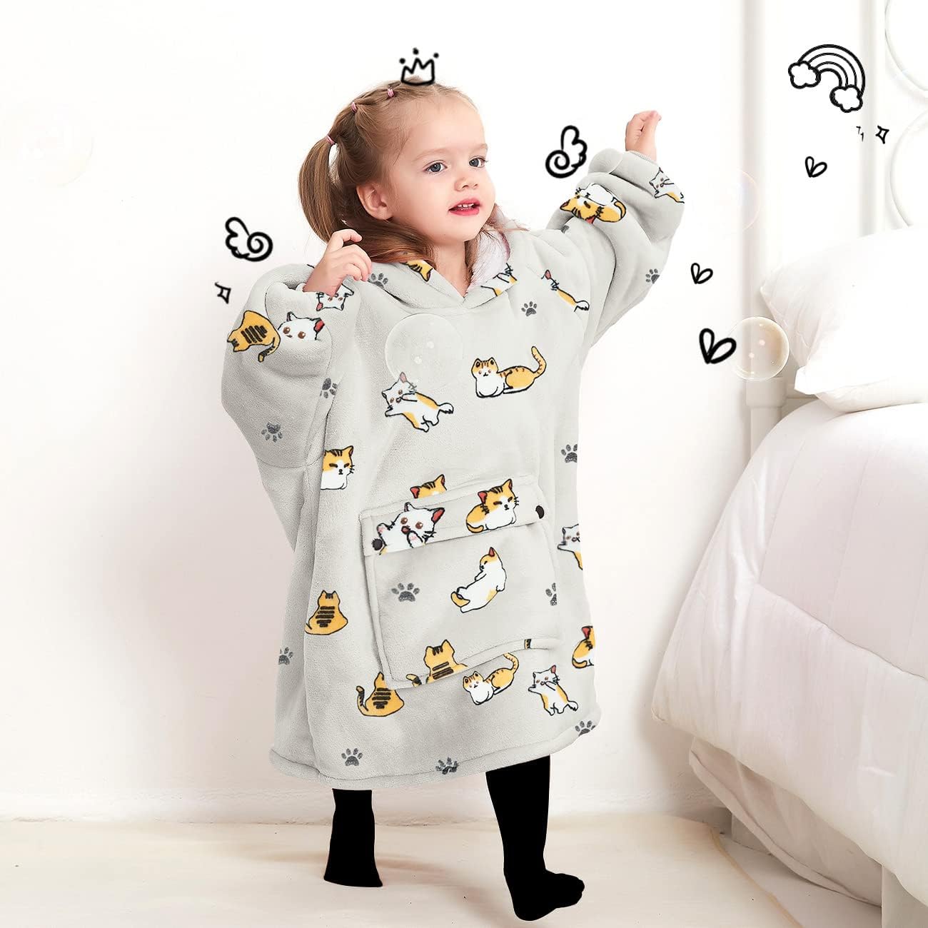 Wearable Blanket Hoodie for Adults With Pocket Strawberry Hoodie | Sherpa, Fuzzy Blanket Hoodie, Oversized Sweatshirt Blanket, Kangaroo Pouch, Cute Birthday Gifts for Sister, Cute Stuff