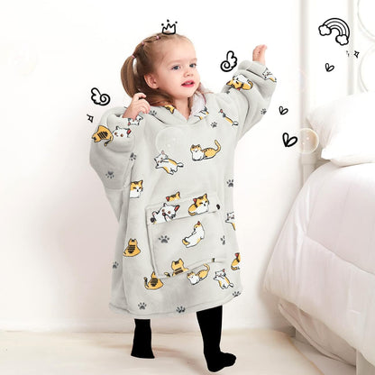 Wearable Blanket Hoodie for Adults With Pocket Strawberry Hoodie | Sherpa, Fuzzy Blanket Hoodie, Oversized Sweatshirt Blanket, Kangaroo Pouch, Cute Birthday Gifts for Sister, Cute Stuff