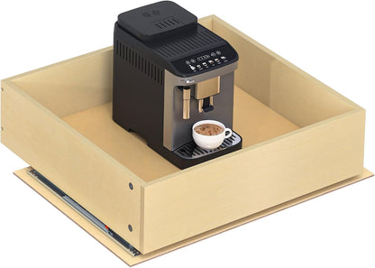 WelFurGeer Soft Close Pull Out Cabinet Organizer, 26" W x 22" D Pull Out Drawer for Cabinet, Bottom Mount Pull Out Drawers for Kitchen Cabinets, Smooth Slide-Out Shelves for Home Kitchen Organization