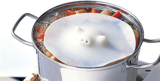 Marna K900 Pig Drop Lid, Large, 8.5 inches (21.5 cm), Silicone/White, Heated/Microwave/Dishwasher Safe