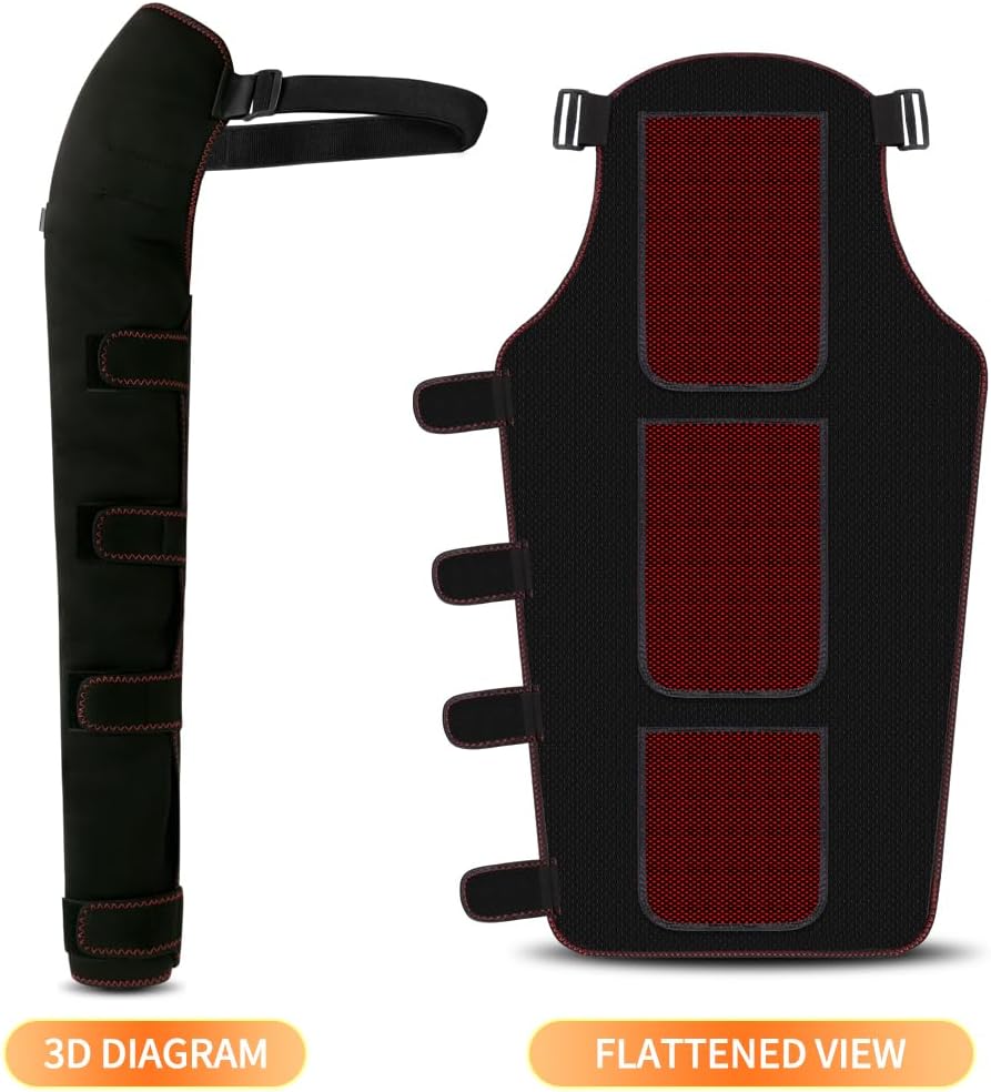 Shoulder Arm Hand Heating Pad for Pain Relief, Ultra Long Heated Wrist Wrap Heated Elbow Brace Hand Warmer for Tendonitis, Arthritis, Sports Injury Recovery, 3 Temperature Settings & Timer