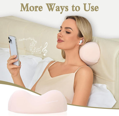 HydroAurum Cervical Neck Pillow, 100% Memory Foam Neck Roll Pillow for Neck and Shoulder Pain Relief, Orthopedic Support for Office Workers, Drivers & Yoga