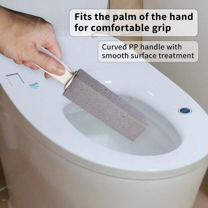 Pumice Stone for Toilet Cleaning, Pumice Cleaning Stone with Handle, Toilet Cleaner, Pumice Stone, Toilet Wand, Toilet Bowl Cleaner Brush, Toilet Brush (2PCS Gray)