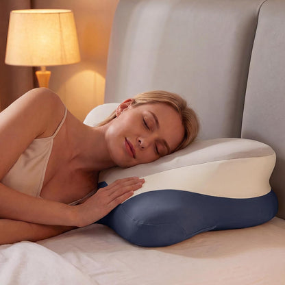 Sweetcrispy Cervical Pillow for Neck Pain Relief, Cooling Memory Foam