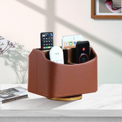 360° Rotatable Remote Control Holder,TV Remote Caddy for Nightstand Table