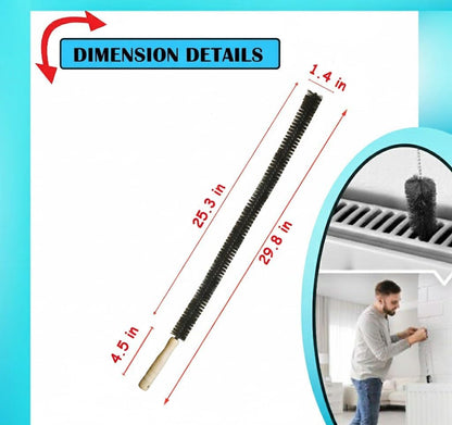 Clothes Dryer Vent Cleaner Kit with Vacuum Hose Attachment Brush, Lint Remover, Dryer Vent Vacuum Hose (Full Brush)