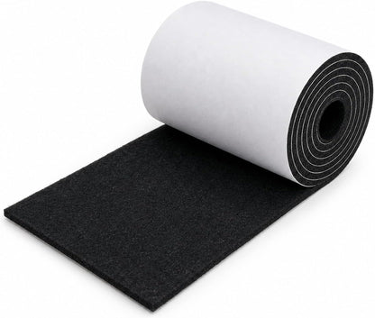 Felt Furniture Pads, Self Adhesive Felt Sheets Roll, Cuttable Felt Pads for Furniture Legs, Heavy Duty Furniture Pads for Hardwood Floors, Chair Wall Protector, Black, 40 x 5 x 0.12 Inch