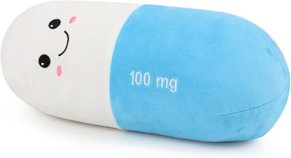 Cervical Neck Roll Pill Pillow, Cylinder Bolster Chill Pillows with Washable Cover, Round Neck Pillows Support for Bed Sleeping, Designed for Head, Neck, Lumbar, Legs Back and Yoga (Grey, M)
