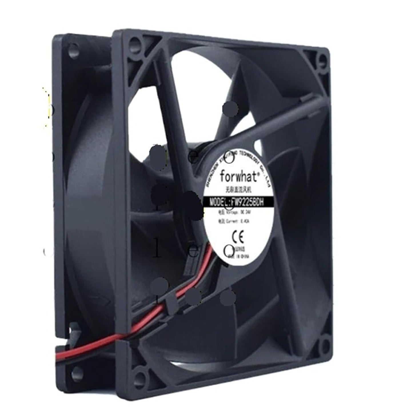 9225 9CM 12V24V48V Dual Ball Bearing Welding Machine Computer case Silent Cooling Fan(White)