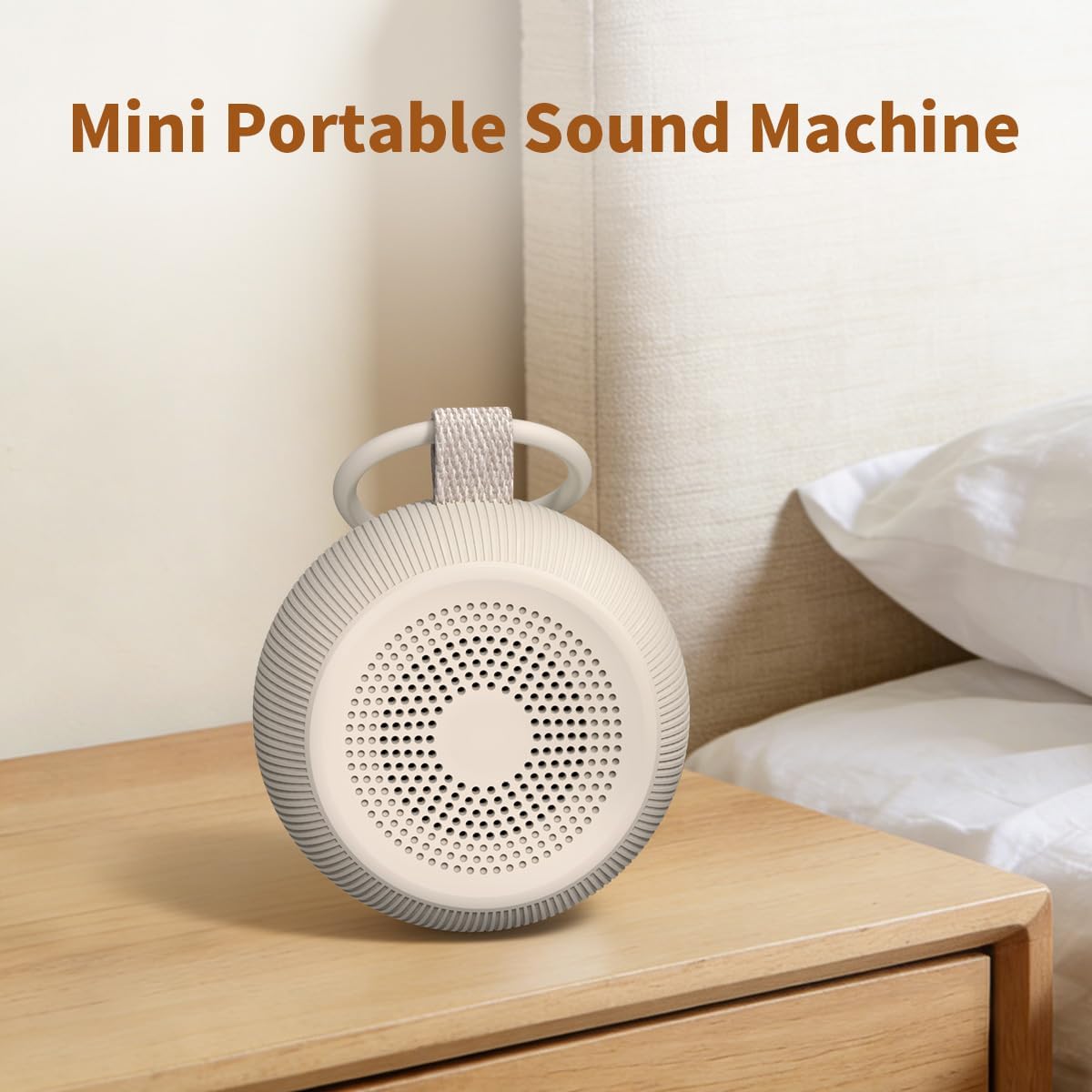 Portable Travel Sound Machine White Noise Machine 40h Battery Brown Noise Machine 30 Soothing Sounds & Hushing Sound for Baby 4 Timers Memory Function 32 Adjustable Volume for Kids Adults Home Office