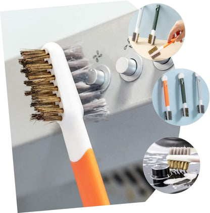 Alipis 3 Pack Gas Stove Cleaner Brush Double Ended Stovetop Cleaning Brush for Gas Burners Wire for Cleaning Pots Range Hood Sink Kitchen Countertops Home Restaurant Use