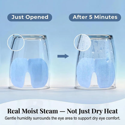 Facemoon 30 Pack Self-Heating Steam Eye Masks for Dry Eyes: Moist Heat Warm Compress for Stye Fast Relief & Digital Eye Strain, FSA Eligible HSA Disposable Heated Eye Mask, Unscented Travel Ready