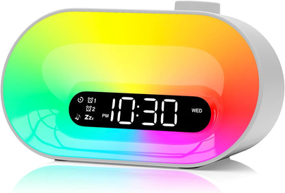 Sunrise Alarm Clock & White Noise Machine, 30 Sounds, Dual Alarms, Dimmable