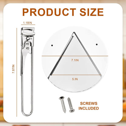 Under Cabinet Jar Opener, Bottle Openers for Seniors, Comes with 1 Stainless Steel Jar Lid Opener, Easy to Grip, Easily Twists off Lids of Any Size, Essential Kitchen Gadgets for Home Help