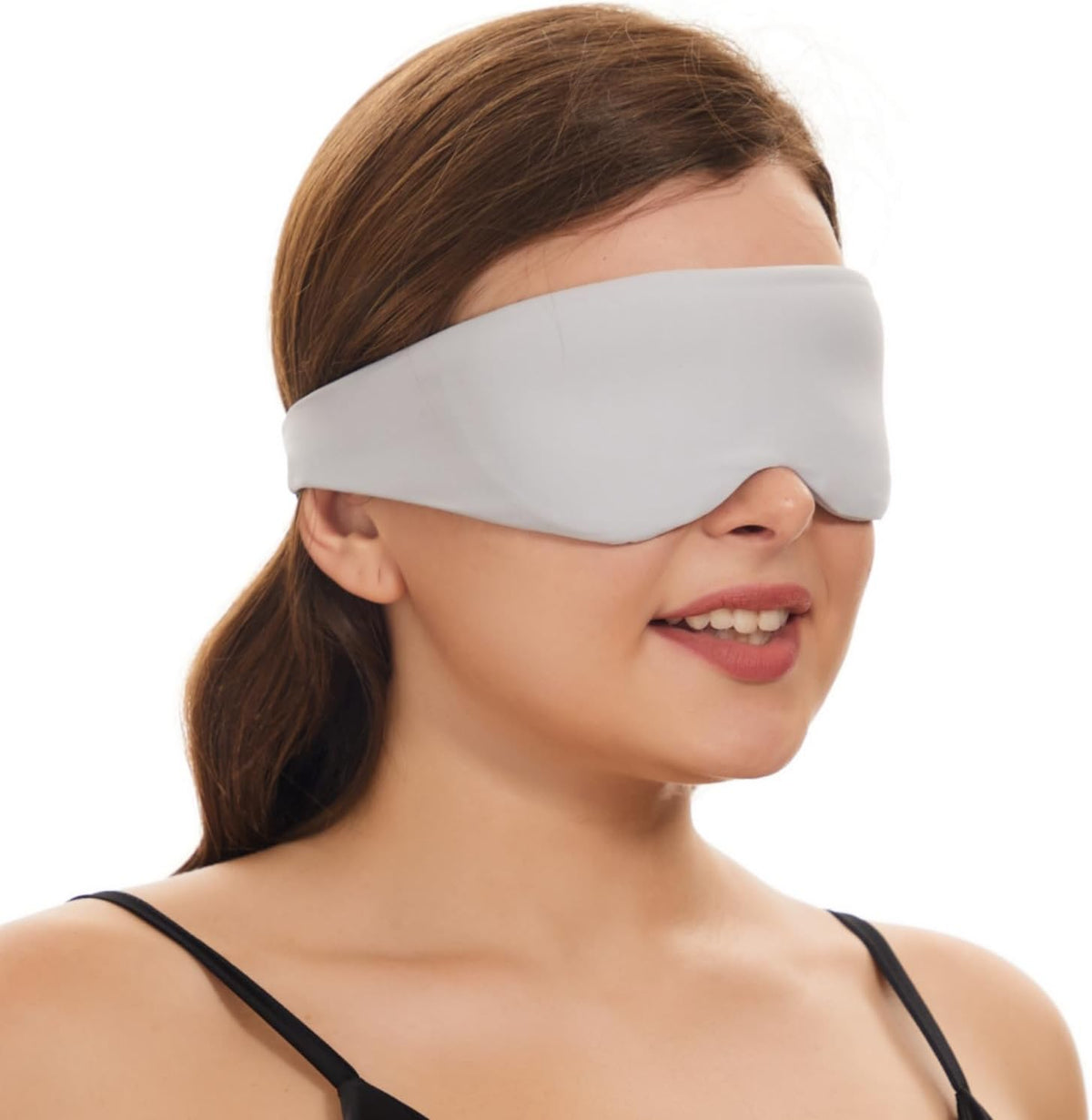 ALASKA BEAR Memory Foam Sleep Mask, Contoured Eye Cups for Women Men, Blue