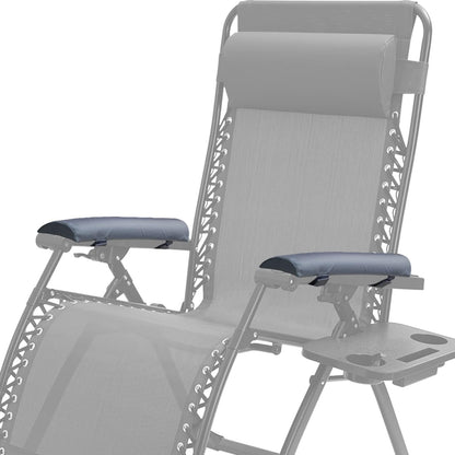 14.3 Inch Armrest Pads for Zero Gravity Chair,2 Pack | Non-slip dotted backing; Soft cushioning; Extended elbow and forearm coverage; Fits patio recliners and lounge chairs