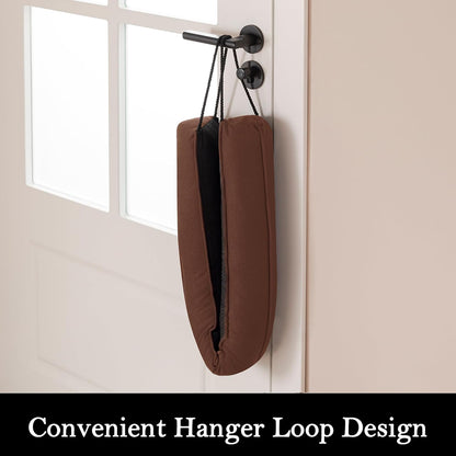 Door Draft Stopper, Removable Washable Cover, 38", Gray | Weighted Gap Filler, Blocks Hot and Cold Air, All-Season Seal, Easy Install, Noise & Wind Blocker, Home Essentials