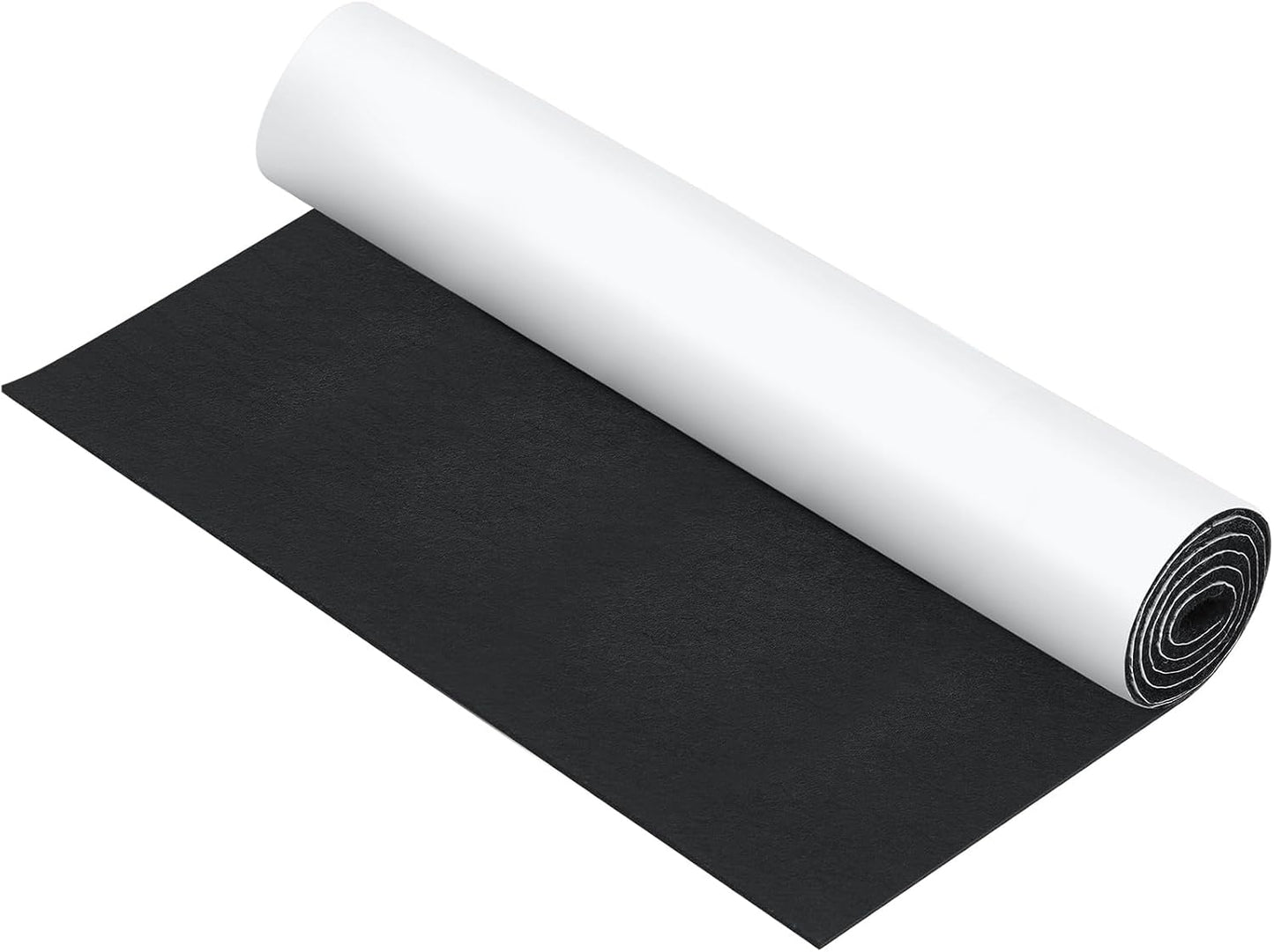 Fullhawl Large Felt Furniture Pads 8 x 60 Inch Non Slip Self Adhesive Heavy Duty Cuttable Strip Roll Felt Sheet Tape for Protecting Hardwood Floors Chair Wall, White