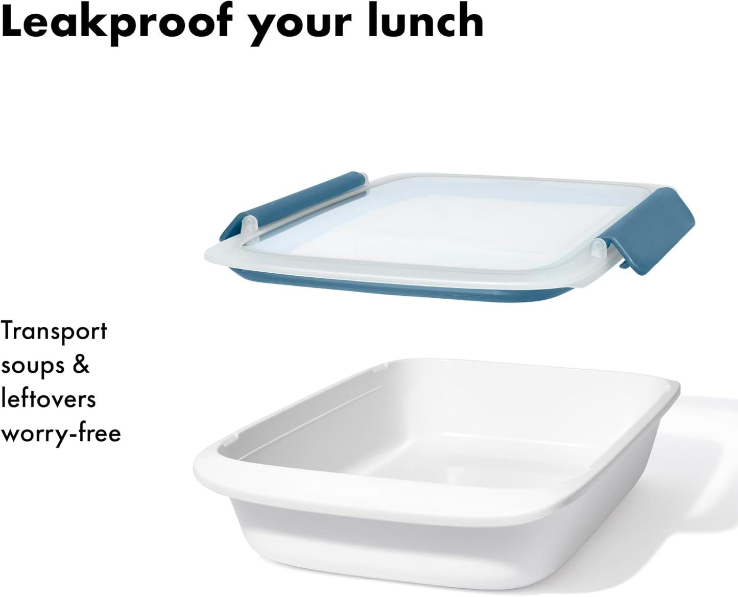 OXO Good Grips Prep and Go Container With Colander - Ocean Blue