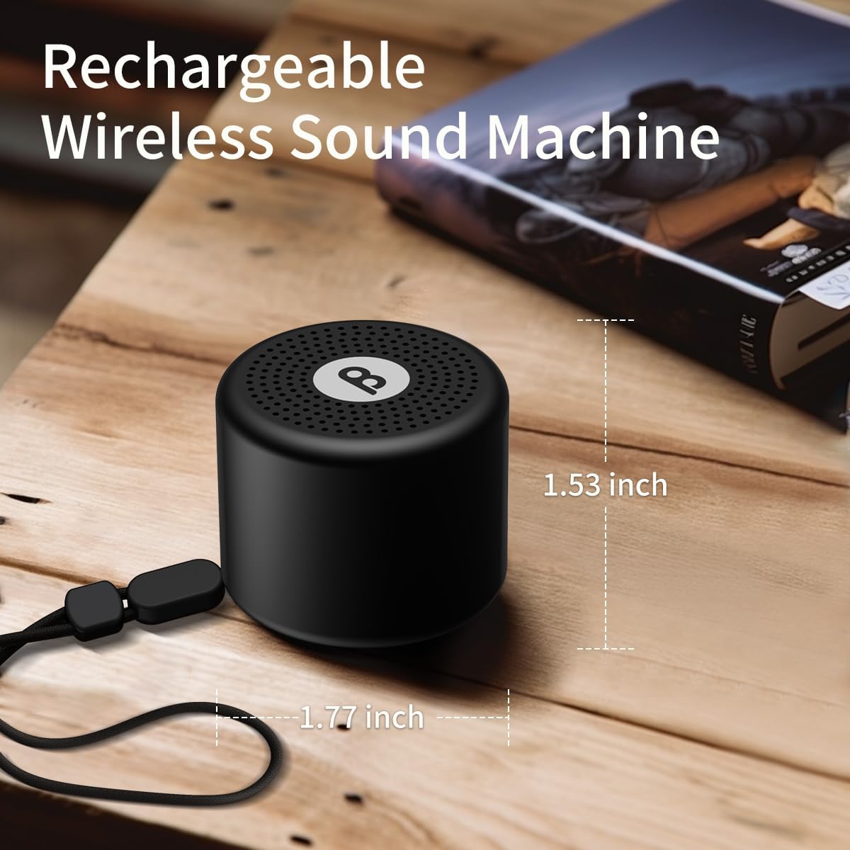 Mini Portable Sound White Noise Machine Baby Patter for Sleep with 30 Soothing Sounds for Baby Kids Adults 32 Volume Levels Sleep Soother Auto-Off Timer for Travel Home Office Privacy