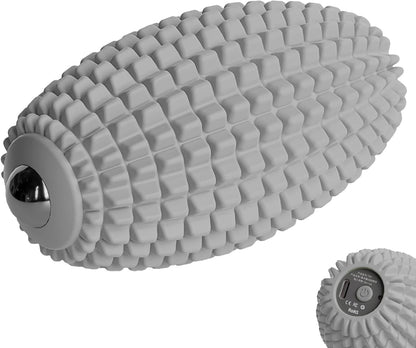 Vibrating Massage Ball for Plantar Fasciitis, Silicone Trigger Point, Myofascial Massage Ball, Deep Tissue Roller for Back, Shoulder, Foot, Muscle Recovery, Hip & Psoas Release Tool (Blue)