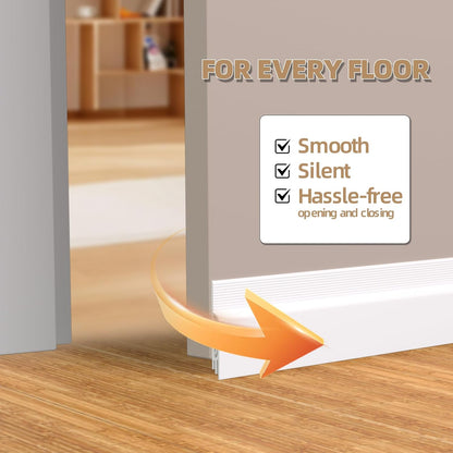 KNEELISA 39" Black Under Door Draft Stopper Interior for 0-1“ Gap,Silicone | Bottom Door Sweep Sound Proofing,Soundproofing Noise Blocker,Gap Filler Soundproof Seal Strip