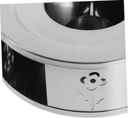 Healifty Stainless Steel Tea Warmer Base with Floral Hollow Design for Indoor Outdoor Use Efficient Heat Maintenance Stand for Glass Teapots Coffee Milk Easy Operation Tea Heater for Social