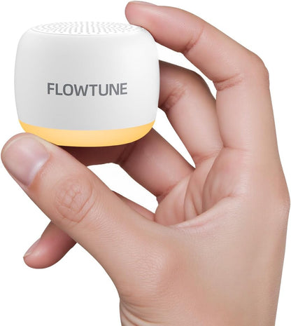 FLOWTUNE Sound Machine with Night Light White Noise Machine for Baby Adults, 18 Non-looping Sounds, Timer, Memory Function, Portable Sleep Sound Therapy Gift