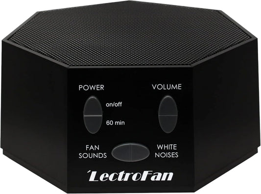 Adaptive Sound Technologies LectroFan Classic - Global Power Edition - Soothing Sound Machine for Sleep - Built-in Sleep Timer - Compact Design - Relaxation Support - White