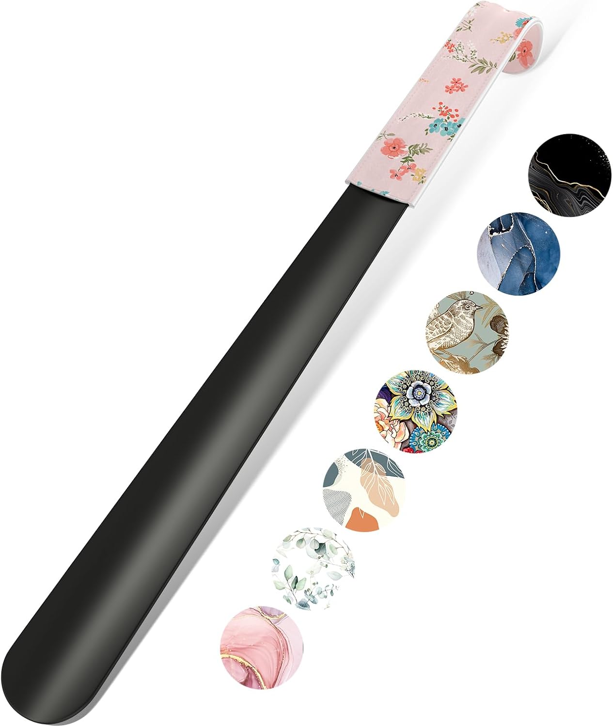 16.5 Inch Long Handle Shoe Horn for Seniors Men Women Kids, Metal Shoe Horns for Boots