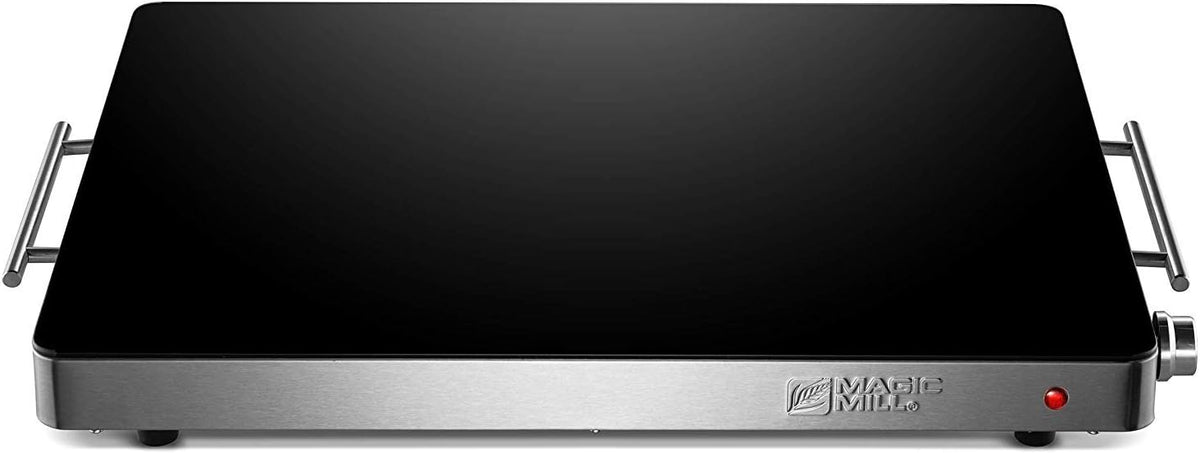 Magic Mill Warming Mat for Food - Premium XL Electric Warming Tray, 3 Temperature Levels, 10s Fast Heating Silicone Surface, Rollup Buffet Heat Pad, Non-Slip Feet, Ideal for Parties, Home, Travel