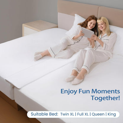 Vekkia Split King Gap Filler for Adjustable Bed,Twin to King Bed Converter Kit,Bed Bridge Twin to King,Mattress Connector with Washable Cover,for Guests Stayovers,Family Room(75in×10in) | Firm Support Twin to King Converter, Bed Bridge Fits 1.5”-3”Gaps,
