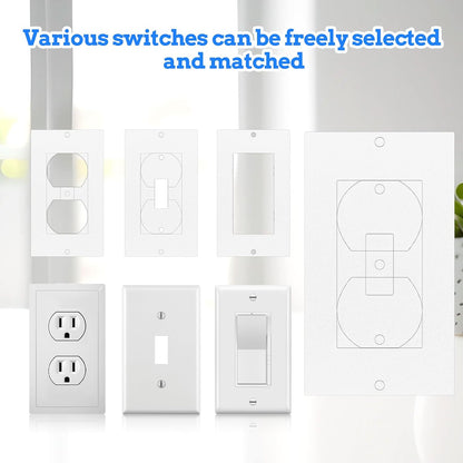 30 Pcs Outlet Insulation Pads, Wall Insulation Draft Sealers Electrical Outlet Cover Foam Outlet Gaskets for Wall Light Switch Socket Plug Plate Covers