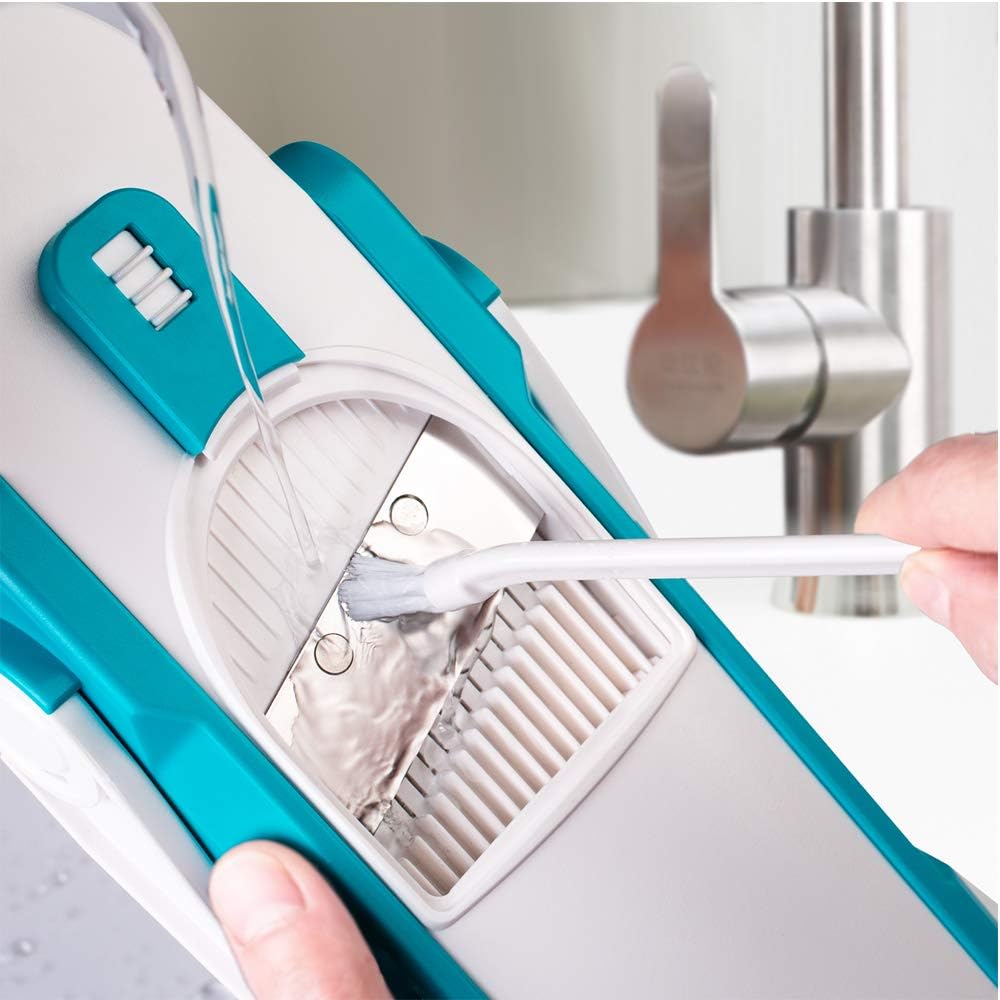 ONCE FOR ALL Safe Mandoline Slicer Kitchen, All in 1 Vegetable Slicer, Gray