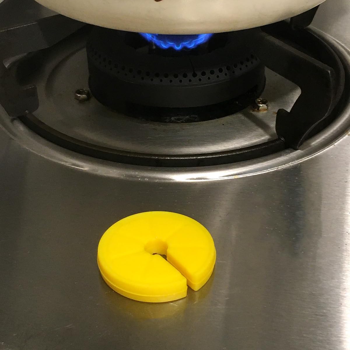 2PCS Pot Lid Overflow Preventer, Silicone Pan Lid Sid Lifter Spill-proof, Pot Lid Holder for Longtime Simmer Cooking, Daily Kitchen Steam Release Gadget