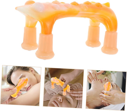 FRCOLOR Handheld Dog-Shaped Massage Tool Portable Trigger Point for Back Neck Foot Joint Relief Flexible Use for Office Lightweight Design Rollers