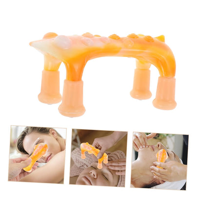 FRCOLOR Handheld Dog-shaped Massage Tool Portable Trigger Point for Back Neck Foot Joint Relief Flexible Use for Office Lightweight Design Rollers