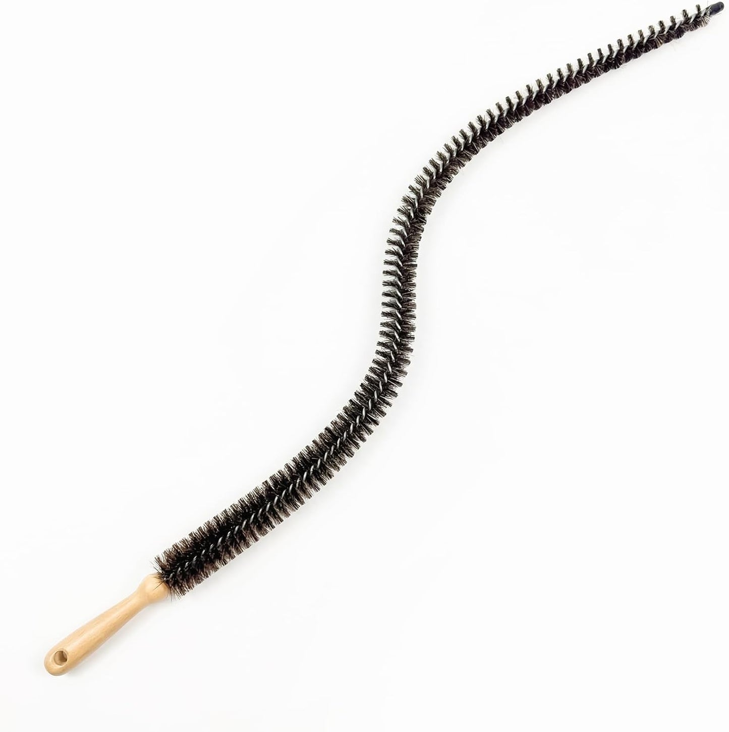 KONEX 44" Dryer Vent Cleaner Brush Flexible Lint Trap Cleaning Tool with Horsehair Bristles