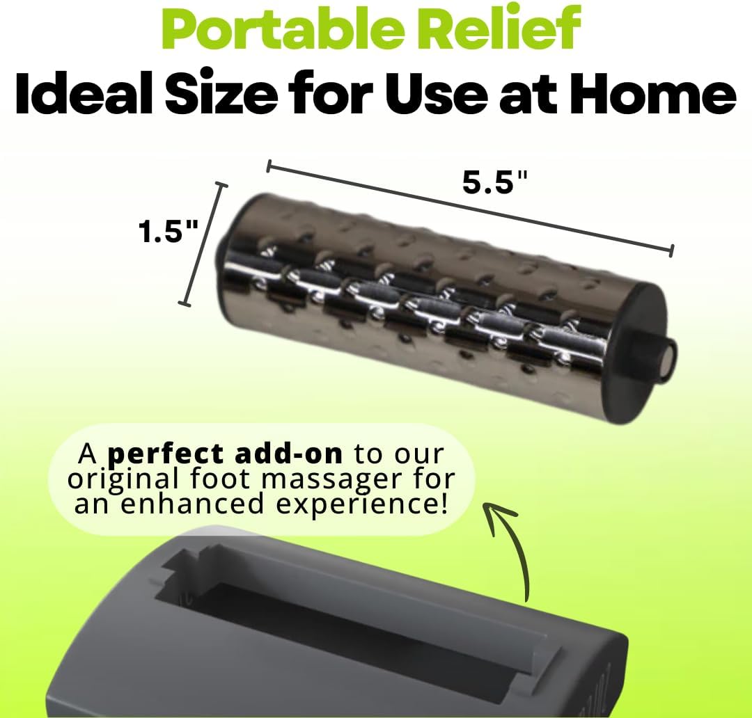 Wooden Foot Roller - Soothe & Massage Sore Feet (Jade Stone) | Boosts Circulation & Relaxes Tired Muscles, Deep-Tissue Massage At Home, Under the Desk Foot Pain Relief