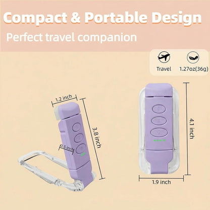 USB Rechargeable Book Light, Portable Clip-on LED Reading Light, Reading Lights for Books in Bed with 3 Amber Colors & 5 Brightness Dimmable, Compact & Long Lasting, Perfect for Book Lovers (Green)