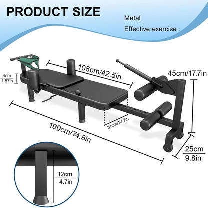 Fitness Full Body Traction Bed, Massage Cervical Traction Table & Lumbar Traction Bed, Stretch Decompression Machine for Tension Relief, Lumbar Stretching