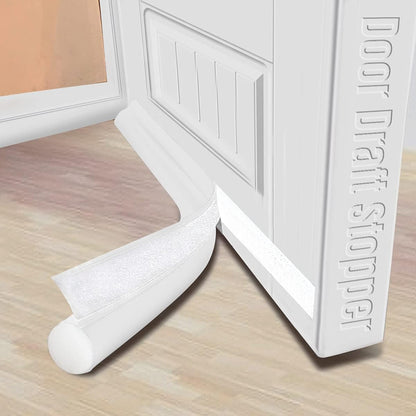 MAXTID Door Draft Stopper 36 Inch Black Adjustable Door Draft Blocker Front Door Draft Guard for Bottom of Doors Weather Stripping Door Seal Strip